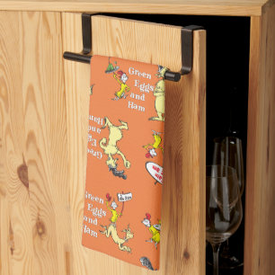 Dr. Seuss Groene Eieren en Ham Karakterpatroon Theedoek