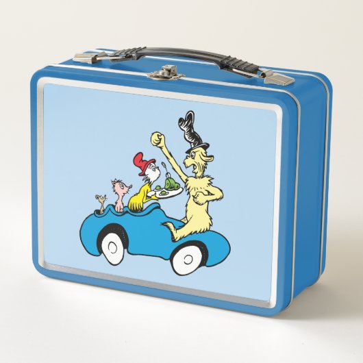 Dr. Seuss Groene Eieren en Ham Karakters in Auto (Voorkant)