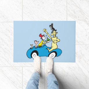 Dr. Seuss Groene Eieren en Ham Karakters in Auto Deurmat