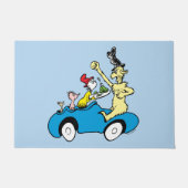 Dr. Seuss Groene Eieren en Ham Karakters in Auto Deurmat (Voorkant)