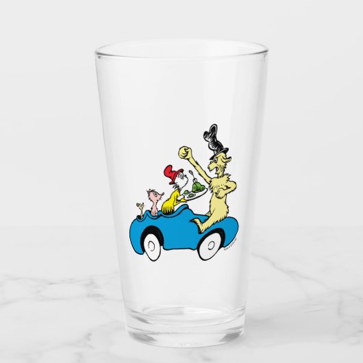 Dr. Seuss Groene Eieren en Ham Karakters in Auto Glas (Voorkant)