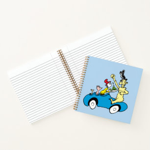 Dr. Seuss Groene Eieren en Ham Karakters in Auto Notitieboek