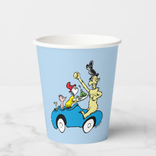 Dr. Seuss Groene Eieren en Ham Karakters in Auto Papieren Bekers
