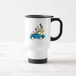 Dr. Seuss Groene Eieren en Ham Karakters in Auto Reisbeker