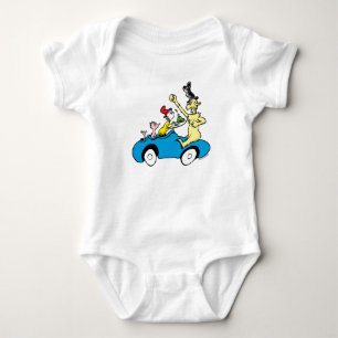 Dr. Seuss Groene Eieren en Ham Karakters in Auto Romper