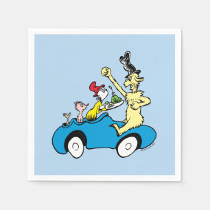 Dr. Seuss Groene Eieren en Ham Karakters in Auto Servet