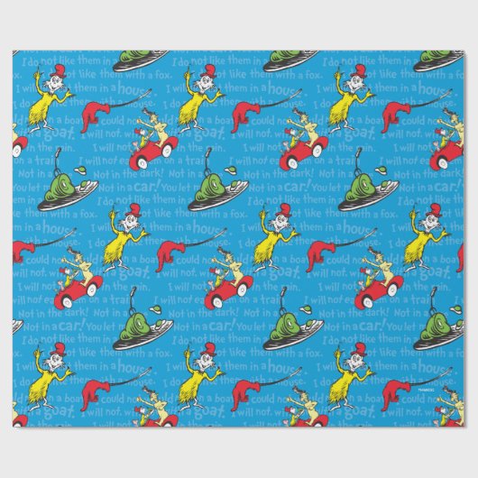 Dr. Seuss | Groene eieren en ham Storybook Cadeaupapier (Vlak)