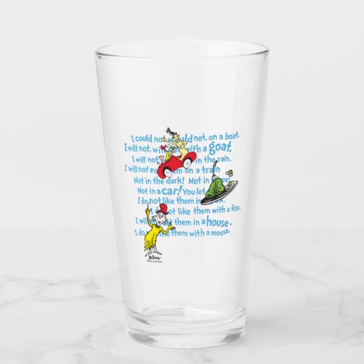 Dr. Seuss | Groene eieren en ham Storybook Glas (Voorkant)
