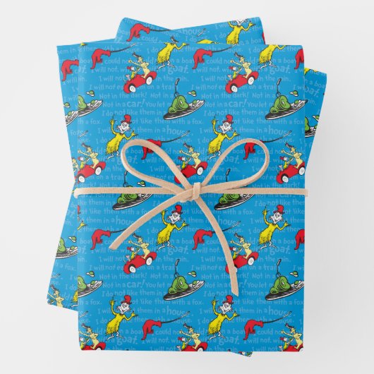 Dr. Seuss | Groene eieren en ham Storybook Inpakpapier Vel (In situ)