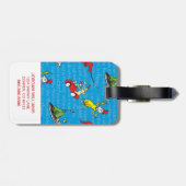 Dr. Seuss| Groene eieren en ham Storybook-patroon Bagagelabel (Achterkant horizontaal)