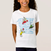 Dr. Seuss| Groene eieren en ham Storybook-patroon T-shirt (Voorkant)
