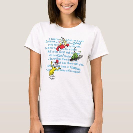 Dr. Seuss | Groene eieren en ham Storybook T-shirt (Voorkant)