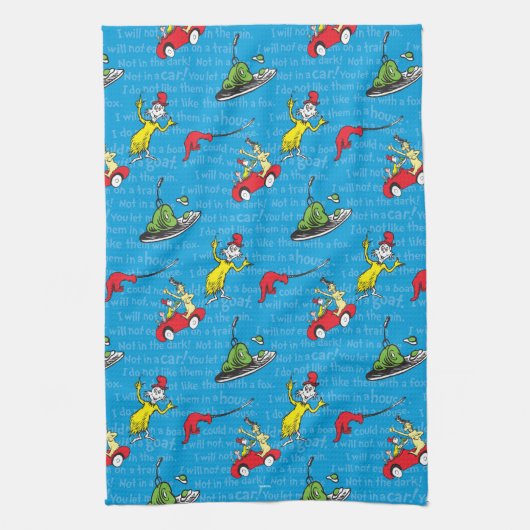 Dr. Seuss | Groene eieren en ham Storybook Theedoek (Verticaal)