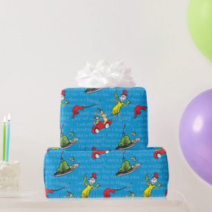 Dr. Seuss Groene eieren en ham-verhaalboekpatroo Cadeaupapier