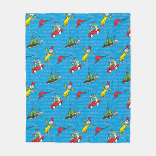 Dr. Seuss Groene eieren en ham-verhaalboekpatroo Fleece Deken