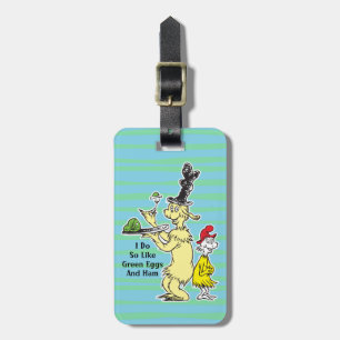 Dr. Seuss Groene eieren en ham Vriend & Sam-I- Bagagelabel