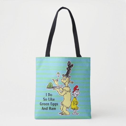 Dr. Seuss | Groene eieren en ham | Vriend & Sam-I- Tote Bag (Voorkant)