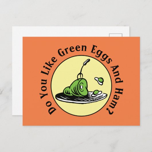 Dr. Seuss | Groene eieren en zwompictogram Briefkaart (Voorkant / Achterkant)