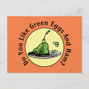 Dr. Seuss   Groene eieren en zwompictogram Briefkaart