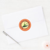 Dr. Seuss | Groene eieren en zwompictogram Ronde Sticker (Envelop)