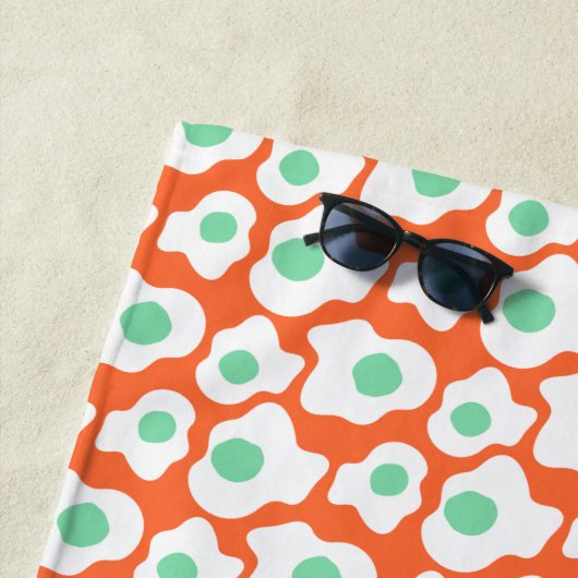 Dr. Seuss | Groene eieren en zwompictogram Strandlaken (In situ)