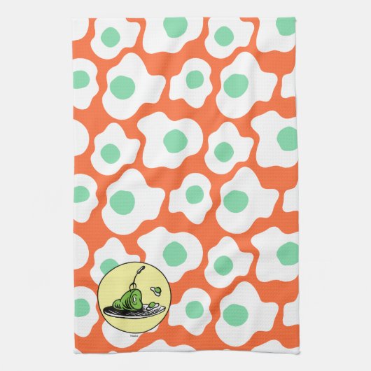 Dr. Seuss | Groene eieren en zwompictogram Theedoek (Verticaal)