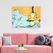 Dr. Seuss Groene Eieren & Ham Water Scène Canvas Afdruk (Insitu (Woonkamer))