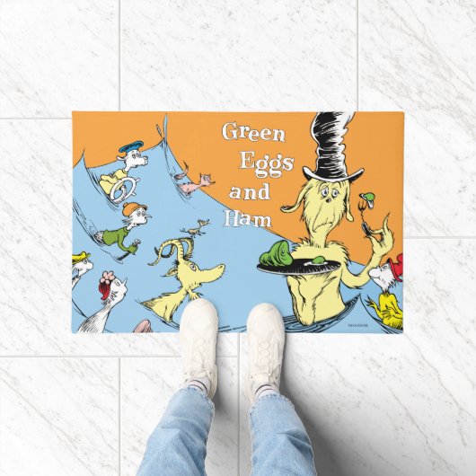 Dr. Seuss Groene Eieren & Ham Waterscène Deurmat (Binnen)