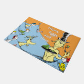 Dr. Seuss Groene Eieren & Ham Waterscène Deurmat (Schuin)