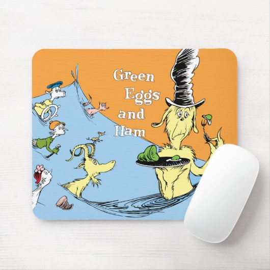 Dr. Seuss Groene Eieren & Ham Waterscène Muismat (Met muis)
