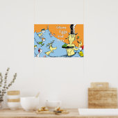Dr. Seuss Groene Eieren & Ham Watertaferelen Poster (Keuken)