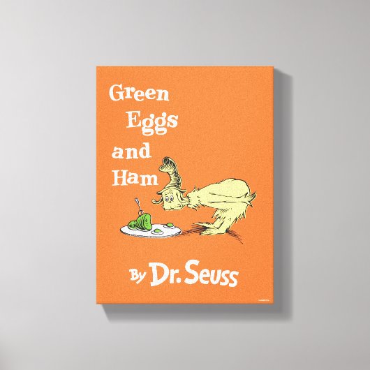 Dr. Seuss | Groene eieren met ham Canvas Afdruk (Voorkant)