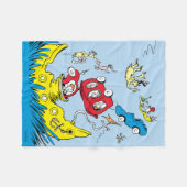 Dr. Seuss | Groene eieren met ham scène Fleece Deken (Voorkant (Horizontaal))