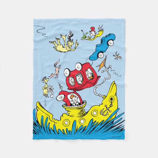 Dr. Seuss | Groene eieren met ham scène Fleece Deken (Voorkant)
