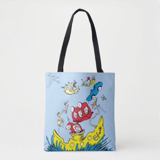 Dr. Seuss | Groene eieren met ham scène Tote Bag (Voorkant)