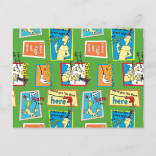 Dr. Seuss Groene Eieren met Ham Verhaal Citaten Briefkaart