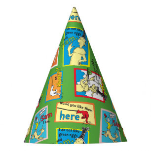 Dr. Seuss Groene Eieren met Ham Verhaal Citaten Feesthoedjes