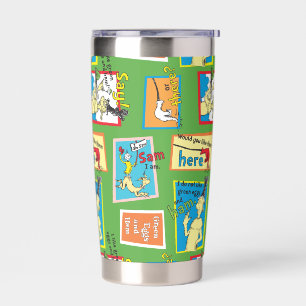 Dr. Seuss Groene Eieren met Ham Verhaal Citaten Geïsoleerde Drinkbeker