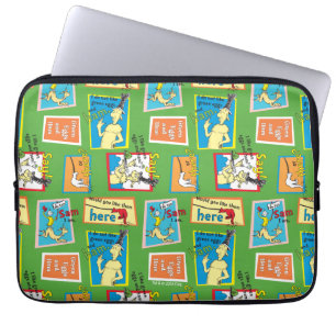 Dr. Seuss Groene Eieren met Ham Verhaal Citaten Laptop Sleeve