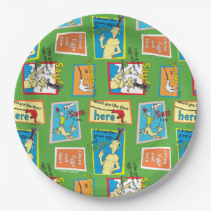 Dr. Seuss Groene Eieren met Ham Verhaal Citaten Papieren Bordje
