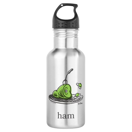Dr. Seuss | Groene eieren met ham Waterfles (Voorkant)