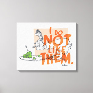 Dr. Seuss Guy-Am-I "Ik Hou Er Niet Van" Canvas Afdruk