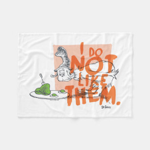 Dr. Seuss Guy-Am-I "Ik Hou Er Niet Van" Fleece Deken