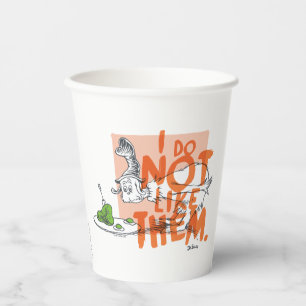Dr. Seuss Guy-Am-I "Ik Hou Er Niet Van" Papieren Bekers