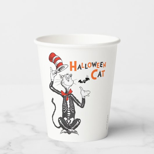 Dr. Seuss | Halloween Cat in het Pet Papieren Bekers (Achterkant)