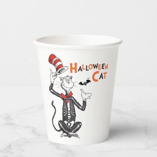 Dr. Seuss | Halloween Cat in het Pet Papieren Bekers (Voorkant)