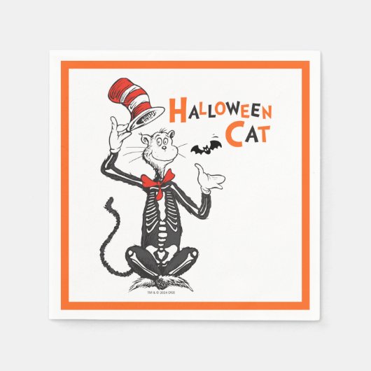 Dr. Seuss | Halloween Cat in het Pet Servet (Voorkant)