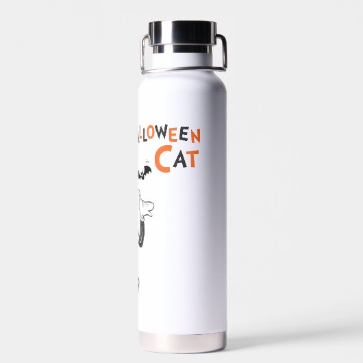 Dr. Seuss | Halloween Cat in het Pet Waterfles (Achterkant)