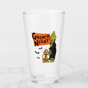 Dr. Seuss   Halloween Grinch Nacht Grafisch Glas