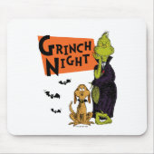 Dr. Seuss | Halloween Grinch Nacht Grafisch Muismat (Voorkant)